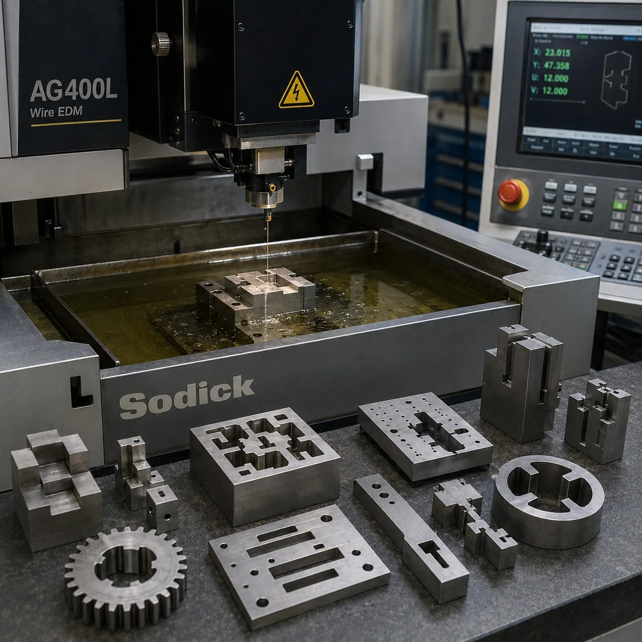 Precision wire EDM aerospace component