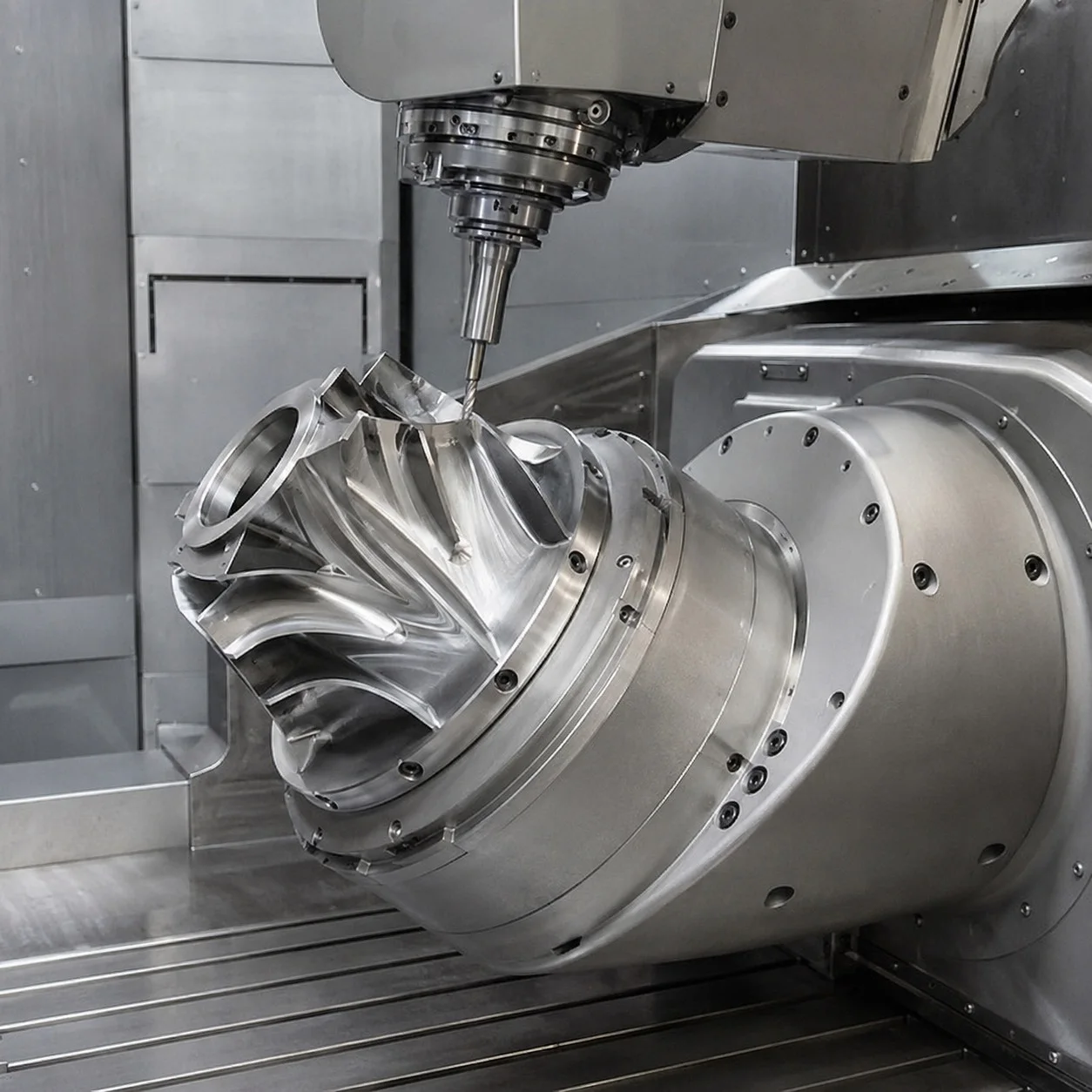 Advanced 5-axis CNC milling center