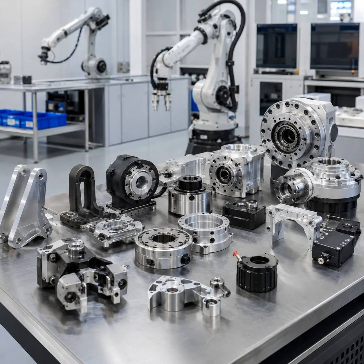 Precision robotics components, motion systems, and robotic arms