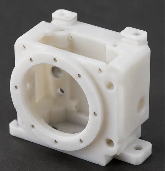 Machined PP (Polypropylene) component